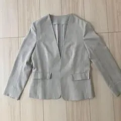 CLEAR IMPRESSION ノーカラージャケット ライトグレーのサムネイル