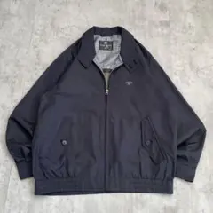 vintage ブルゾンジャケット　短丈　裏地チェック　アメカジ　シティーボーイ