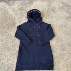 TOMMY HILFIGER フード付きワンピース ネイビー