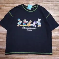 新品 未使用 リトシー ディズニー 大集合 半袖 Tシャツ黒色 120
