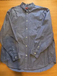 美品　L Supreme Loose Fit Stripe Shirt Blueのサムネイル