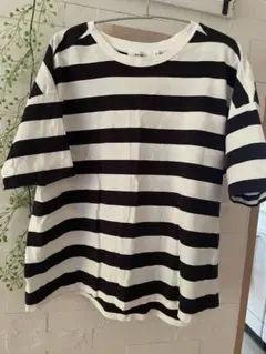 ニコアンド niko andボーダー半袖Tシャツ
