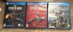 PS4 ゲーム 3本セット スパイダーマン モンスターハンター