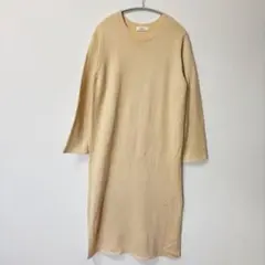 niko and… ニットワンピース 長袖 ロング アイボリー フリーサイズ