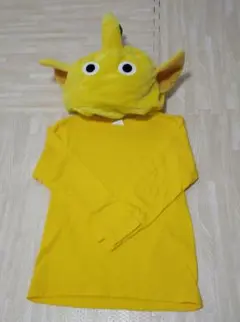黄色ピクミン PIKMIN なりきり帽子&ロングTシャツ130サイズ