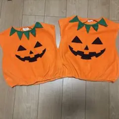 パンプキン仮装セット　コスプレ　ハロウィン110cm 100cm