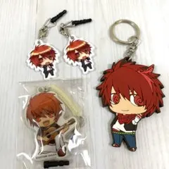 AL☆ うたプリ　一十木音也　ストラップ　クリーナー　ラバーキーホルダー　セット