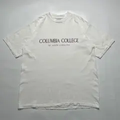 90s コロンビア大学 USA製 ビンテージTシャツ XL 白 ○8736のサムネイル