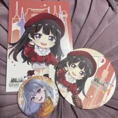 にじさんじ7大タワーコラボ　ポストカード　コースター 月ノ美兎 樋口楓 缶バッチ