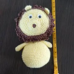 あみぐるみ　ライオン　ハンドメイド