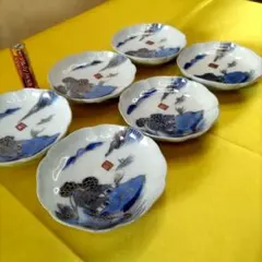 古伊万里 染付 なます皿 江戸後期 6客セット - メルカリ