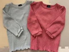 petit main オーガニックコットン 七分袖カットソー 110