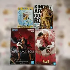 ワンピース　ルフィ　シャンクス　ロジャー　ロー　 フィギュアセット