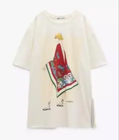 ZARA イラストプリント Tシャツ