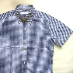 【URBAN RESEARCH DOORS】ギンガムチェック半袖BDシャツ