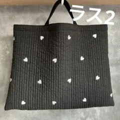 20 ハンドメイドレッスンバック ヌビ イブル ブラック ハート