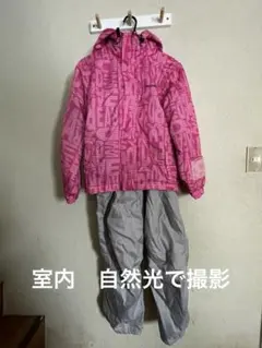【もっとお値下げ】スキーウェア 上下セット 子ども用　ピンク　150センチ