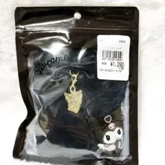 新品　おめかし天使　クロミ　Kuromi リボン付き黒靴下 23〜25cmのサムネイル