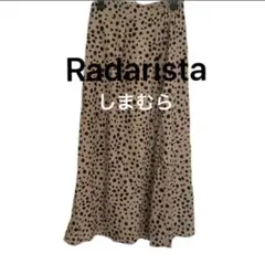 Radarista ドット柄フレアロングスカート