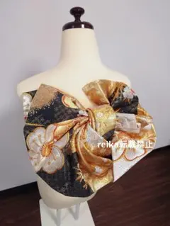 七五三 正絹 大人用袋帯からの作り帯 1点物 ハーフ成人式 鶴柄 - メルカリ
