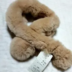 【新品タグ付】定価8,690円◆リアルラビット　マフラー Mg Sable