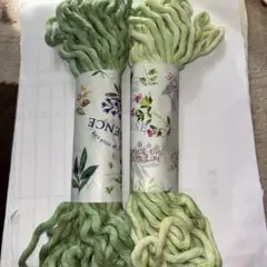 染め　グリーン系刺繍糸2本セット