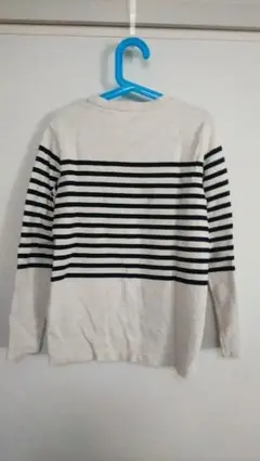 ユニクロキッズ 140長袖ボーダーシャツ