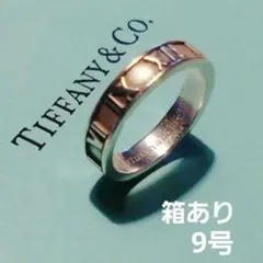 美品 ティファニー ナローリング スリム 9.5号 シルバー925 1837