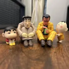 イチロウ様専用　まちぼうけ　ひろし　園長先生　しんちゃん　　ガチャフィギュア