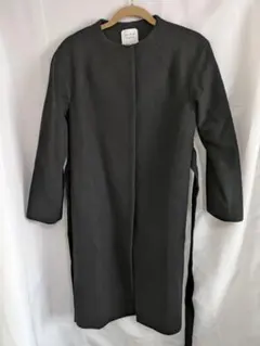 22 ノーカラーベルテッドコート UNITED TOKYO ロングコート