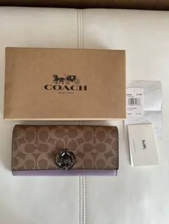 新品　COACH 長財布　ラベンダー