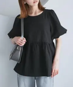 ロペピクニック❤ バルーンペプラムブラウス