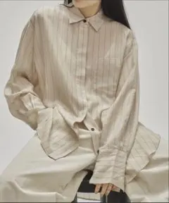 todayful Stripe Silky Shirts