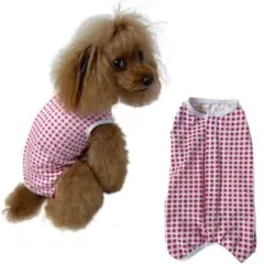 【新品】犬 猫 術後服 皮膚保護服 選べるサイズ 術後ウェア ピンク ブラック