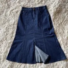 【即発送】23区　デニムスカート　大きいサイズ　マーメイドライン　2XL 44