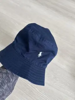 ポロ　POLO キッズ　ハット ネイビー リバーシブル　超美品　子供用