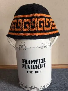 クラッシャーハット　クロシェハット　バケットハット　 ハンドメイド