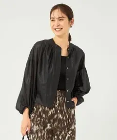 ＜新品＞アローズ★シアー ギャザー ハオリ ブラウス　黒