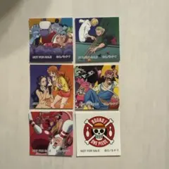 ワンピース ラウンドワン コラボ ステッカー 6枚セット コンプリートセット