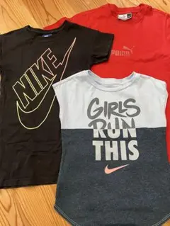 NIKE puma プーマ 半袖Tシャツ まとめ売り 110 赤 黒 ナイキ