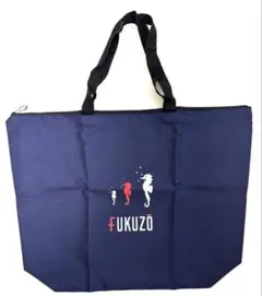 横浜元町FUKUZO 大容量！！ ネイビー トートバッグ