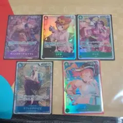 レイジュSRパラレル コアラSR たしぎSR ビビSR ナミSR