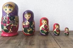 ロシアのお土産　マトリョーシカ 【 5体 】