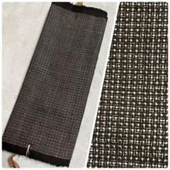 着物 アンサンブル 洗張 生地 茶系 ブラウン系 リメイク ハンドメイド 材料