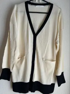chocol raffine robe バイカラー カーディガン
