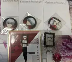 東京喰種 金木 研 缶バッジ ポストカード 色紙 くじメイト - メルカリ