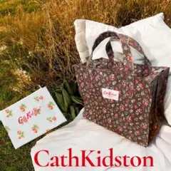 Cath Kidston フラワープリント ハンドバッグ ポーチ付き