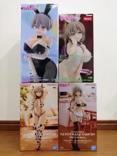 宇崎ちゃんは遊びたい！ω　宇崎月　宇崎花　プライズフィギュア　4点まとめ売り