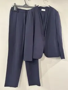 PLST ネイビー セットアップ ジャケットとパンツ