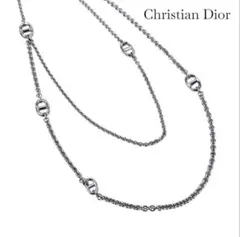 【Christian Dior/ディオール】ダブルチェーンネックレス／美中古品のサムネイル
